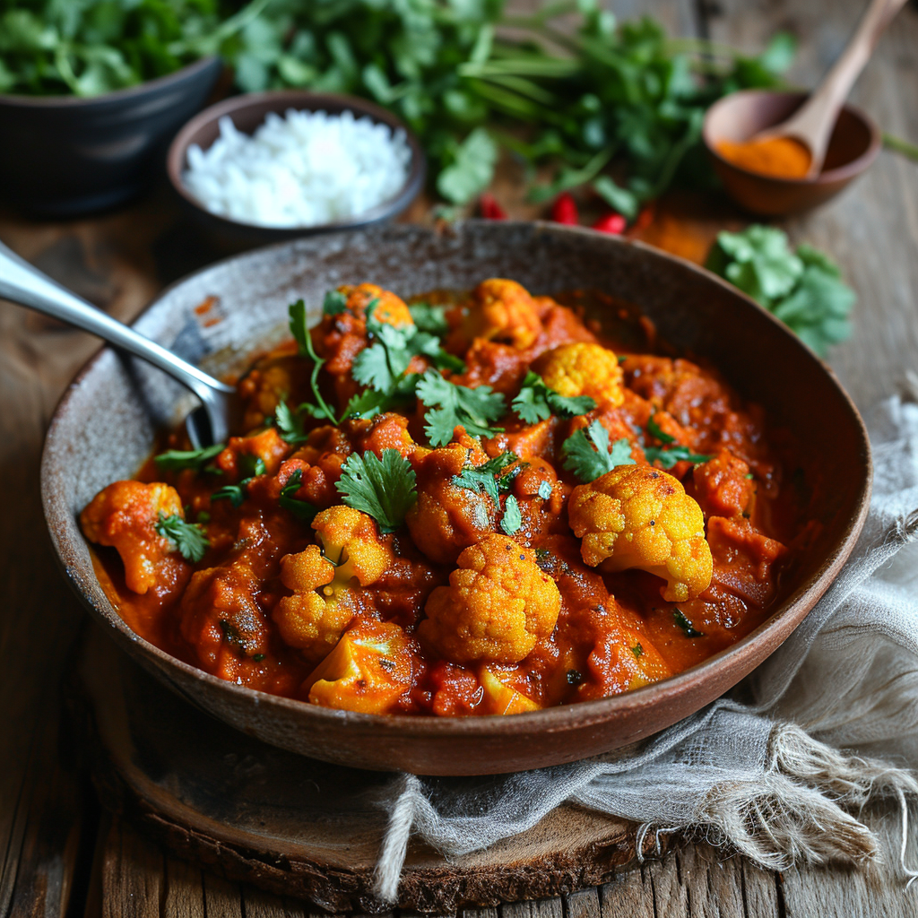 cauliflower and potato curry