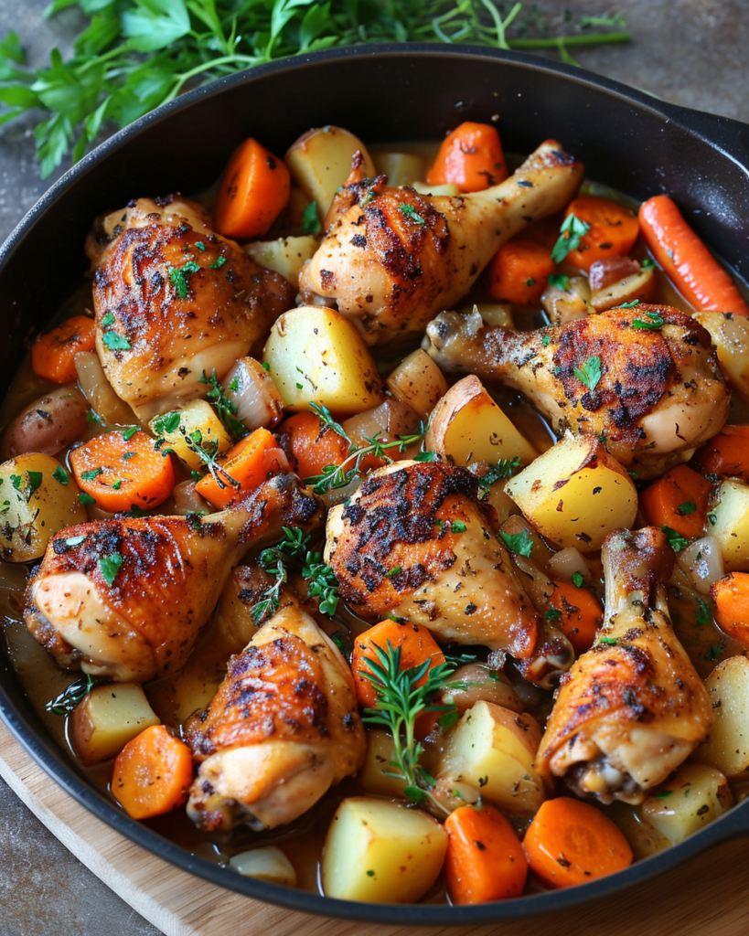 braised chicken drumbsticks 